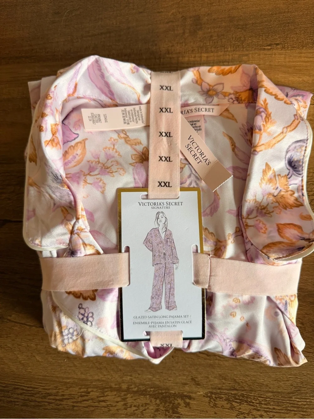 Victoria’s Secret Signature Satin Long Pajama Set – XXL – NWT - Picture 2 of 6